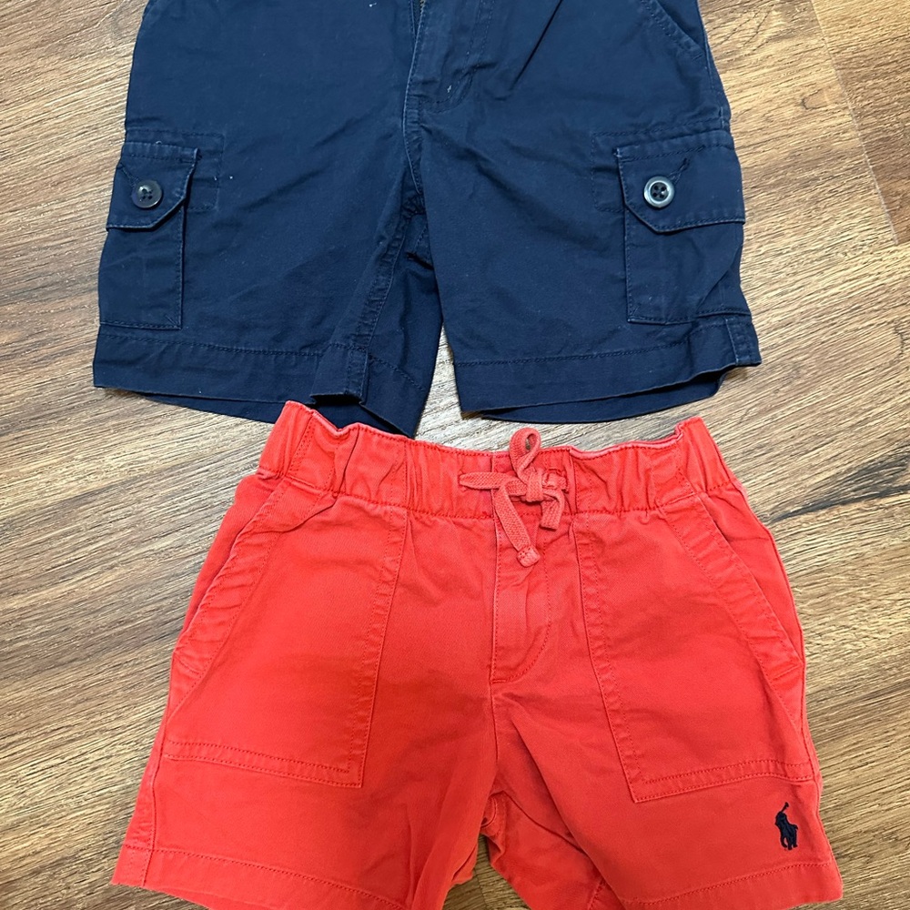 Polo by Ralph Lauren Kids' Shorts in Red and Navy